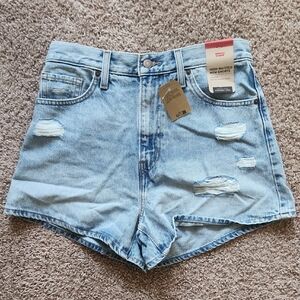 Levi's Women's High Waist Light Blue Shorts